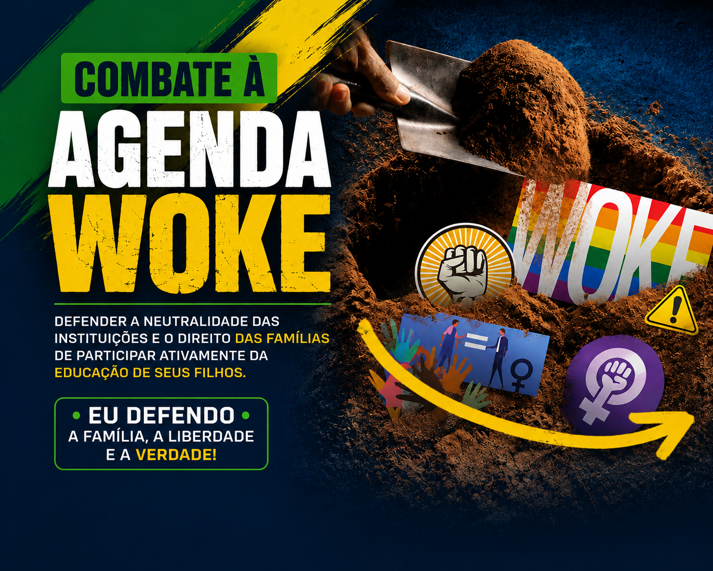 Combate à agenda woke - Defender a família, a liberdade e a verdade